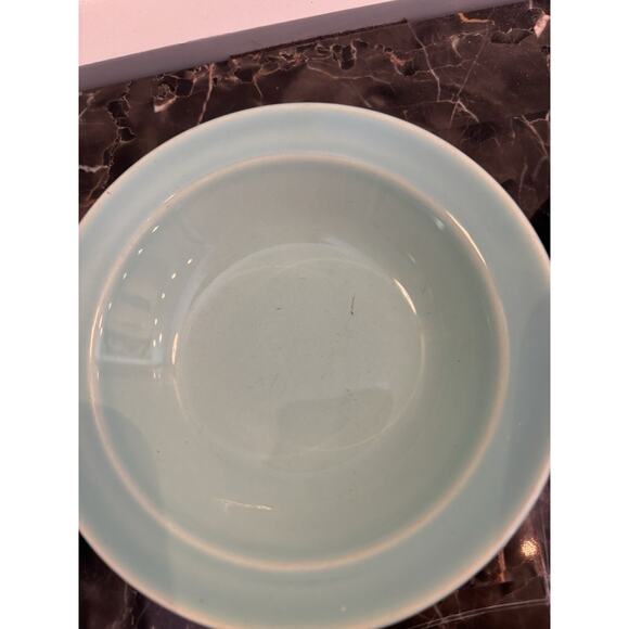 Vintage TS&T Luray Pastels Blue Rim Fruit Dessert Bowl 5 3/8" MCM Set Of 6 - Picture 8 of 9